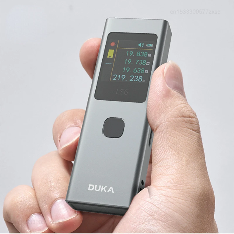 Laser Rangefinder Xiaomi DUKA ATuMan LS6 Laser Rangefinder 40m Mini Distance Angle Meter Measuring Tool Portable Rechargeable Laser Line Marker