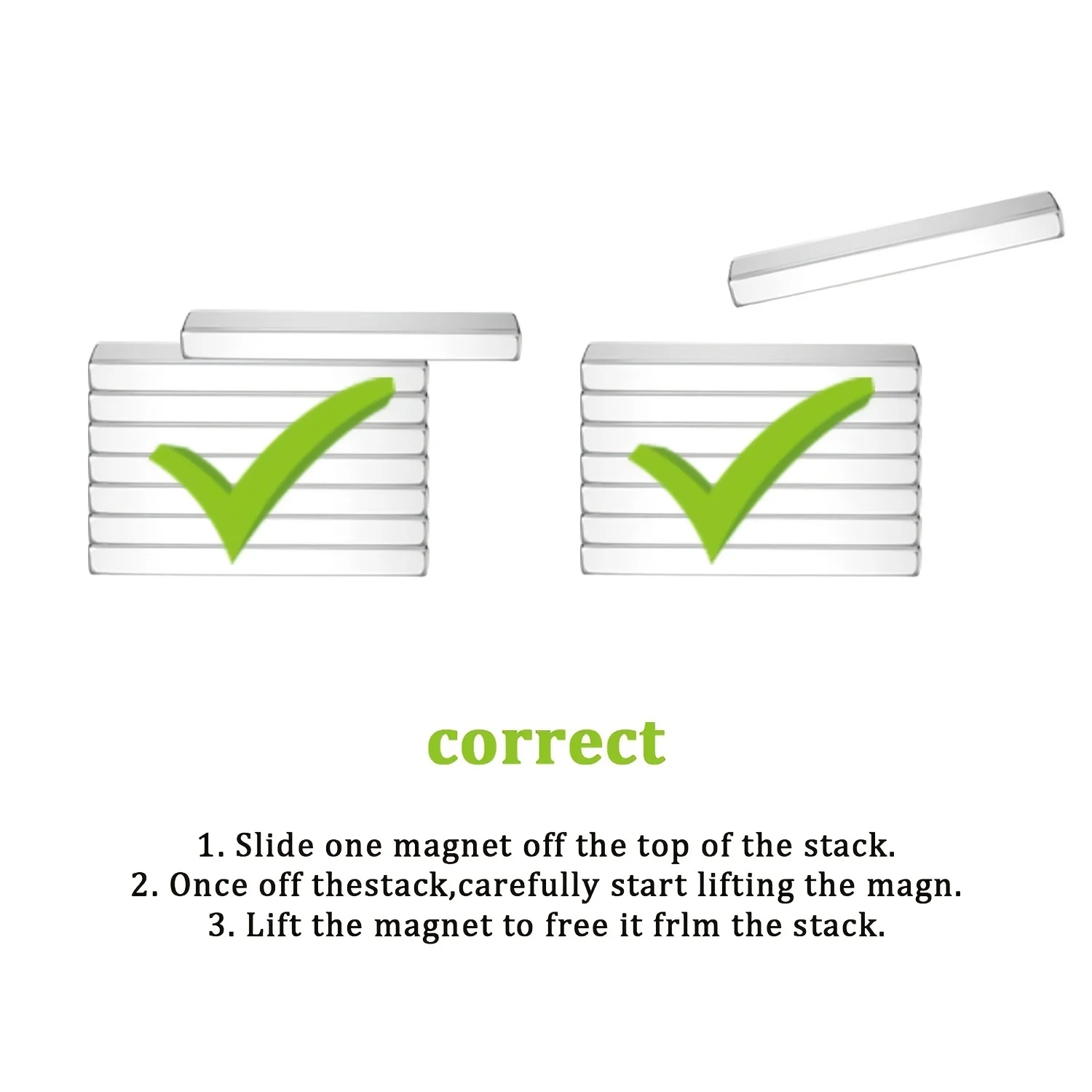 Versatile Strong Rectangular Bar Magnets