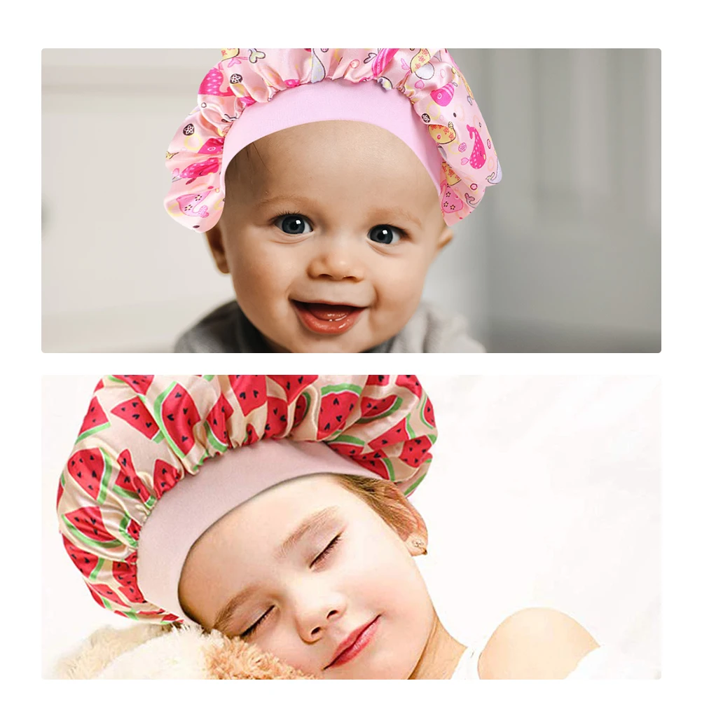 Gorro De Cetim AKISS Para Bebês - Proteção E Conforto Para O Cabelo