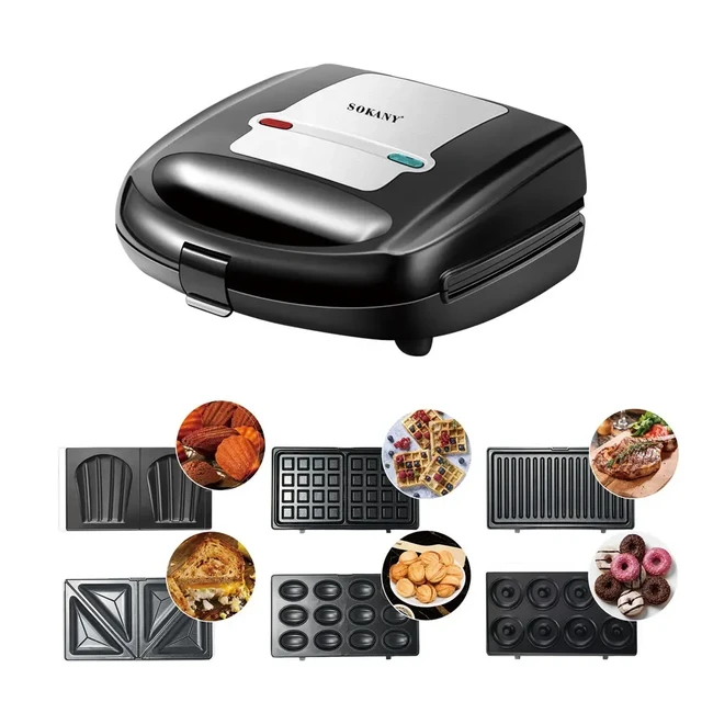 Sandwich Maker 3 in 1, Waffle Maker with Removable Plates, Electric Panini  Press Sandwich Maker, Sandwich Toaster for Breakfast - AliExpress