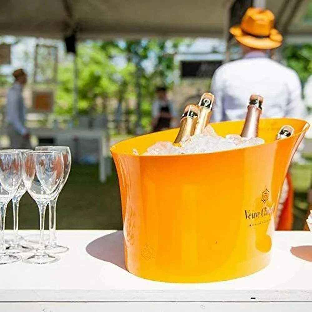 XL Orange Bucket Acrylic Champagner Eimer neu Champagne Buckets