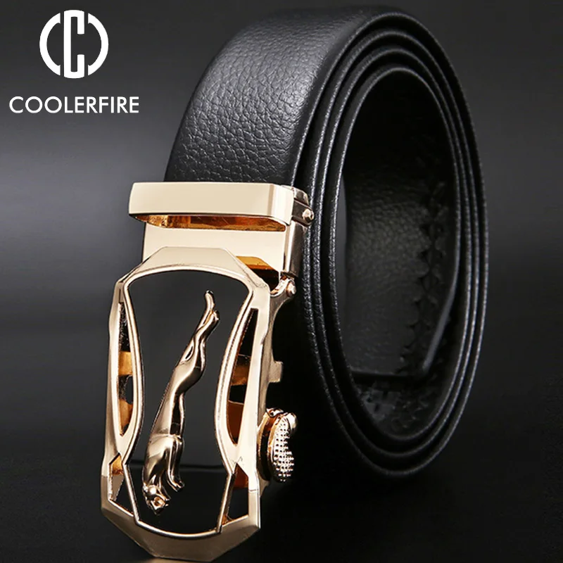 Men's Belt Leather Automatic Buckle Business Casual High-quality