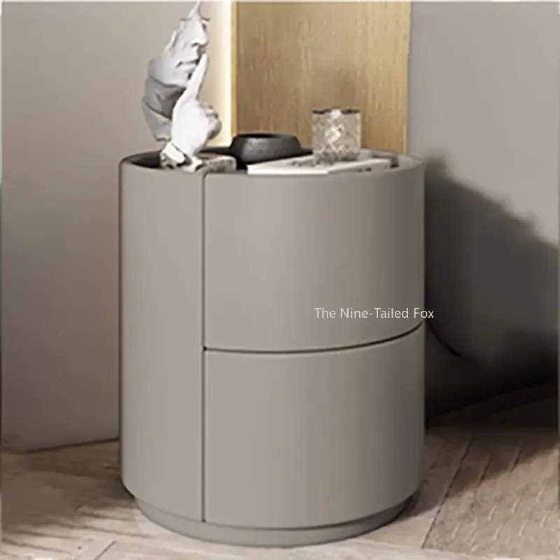 침대 책상 옆 테이블 머리판, 침대 옆 거실 보조 화이트 드레서, 소형 디자이너, 걸이식 침실 메시타 스토리지 라운드 