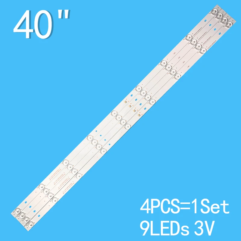 3V 9-light 787mm TV Backlight Strips For Haier 40inch LED40D12 LED40F1100C LE40D8810 TS40M LE40A7100L LE40B510X LE40B3000W LE40A 3v 5 light 494mm for haier 49 3p49qw001 a0 0349qw001 lq49al88y81 led lcd tv accessories