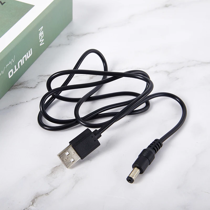 5V USB 충전기 코드 교체, USB 어댑터 충전기 케이블 DC 컨버터, 면도기 헤어 클리퍼용, DC5.5 x 2.1mm 전원 공급 장치, 1 세트