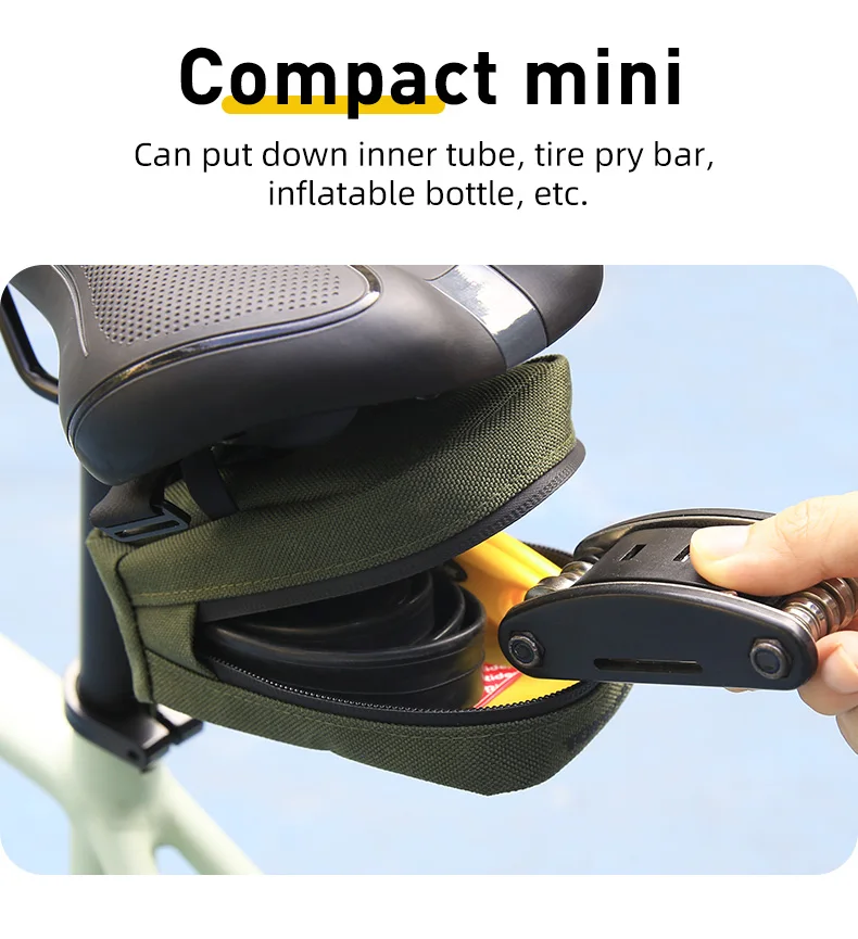 Topeak Ultra Compact Fahrradsitztasche 0,2/0,3/0,5 l tragbare Fahrradsatteltasche MTB Rennrad Reparaturwerkzeuge Schwanzpackung Zubehör – Detail 5