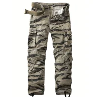 Men Combat Pants With Knee Pads Tactical Cargo Sport Trousers Camouflage Multicam Trekking Hunting Clothes（Not belt） 1