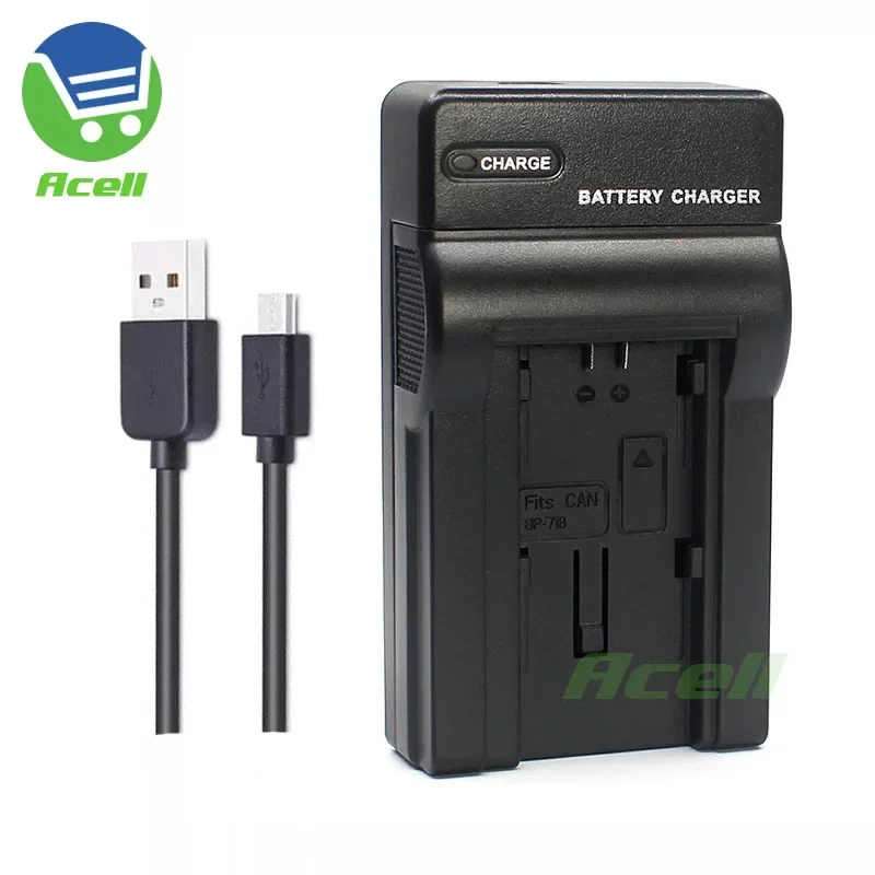 BP-718 USB Charger For Canon IVIS HF M51, M52, R31, R32, R42 LEGRIA HF  R506, R56, R57, M60, R306, R36, R37, R38, R406, R46, R47, R48 VIXIA