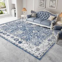 Vintage Area Rugs for Living Room Washable Carpet for Bedroom Dining Room Kitchen Indoor Rugs Soft Machine Washable Floor Mat 1
