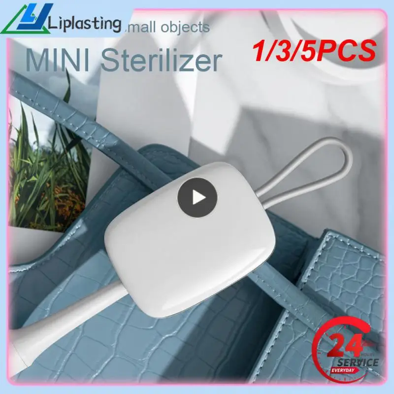 UV 칫솔 살균기, 핫 미니 휴대용 여행, 빠른 여행, 미니 휴대용 소독제 상자, 도매, 1 개, 3 개, 5 개 