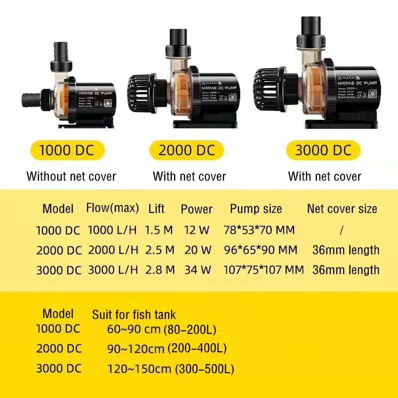 Ultra-Quiet Aquarium Water Pump Submersible Water Fountain Pump Controller Powerful Return Fish Tank Filter water pump aquarium water pump fish tank pump
