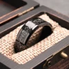 tungsten carbide ring for man anillos bague homme pareja de compromiso fashion jewelry wedding bands Meteorite engagement rings