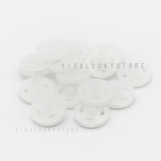 7/10/13/15/18/21mm Invisible Small Plastic Snap Buttons Fasteners Press Button Stud For Clothes Mini Accessories Wholesale Semitransparent