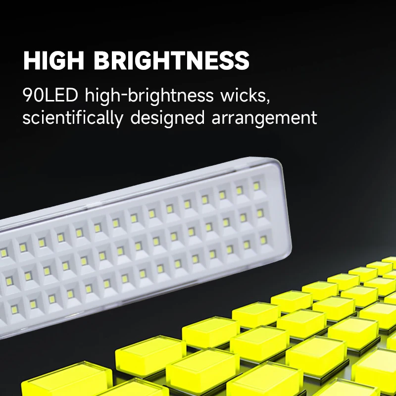 2 position LED Multifunctional Emergency Lights Rechargeable Handheld Outdoor Tent BBQ Fishing Adventure Warning Work Light Lamp