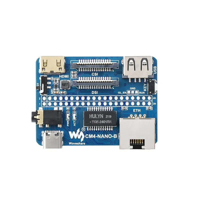 Raspberry pi Cm4 Nano Base Board Usb Csi Dsi Mini Compatível com Hdmi Gigabit Ethernet Rj45 Mesmo Tamanho Que Cm4 para Rpi - Imagem 3