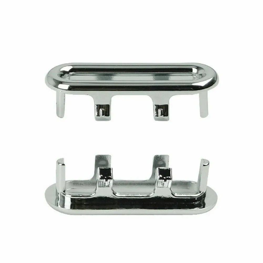Replacement Basin Sink Spare Oval Overflow Cover Tidy Trim 12x Pcs Plastic Suitable for All Types of Wash Basin