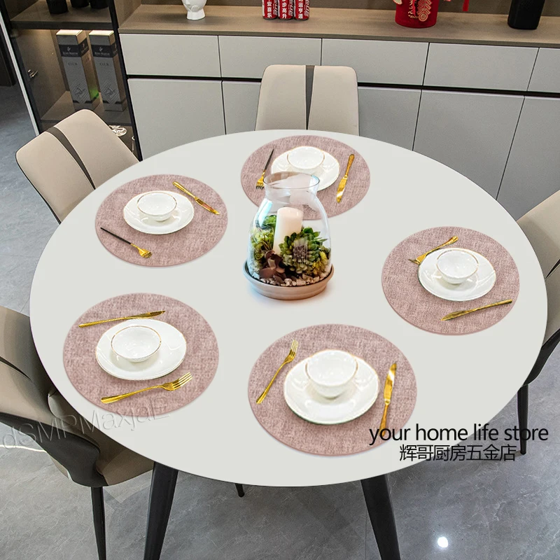 2/4/6 pezzi, tovagliette in ecopelle double face set tovagliette per interni tavolo da pranzo tovagliette per esterni tovagliette lavabili antiscivolo  15