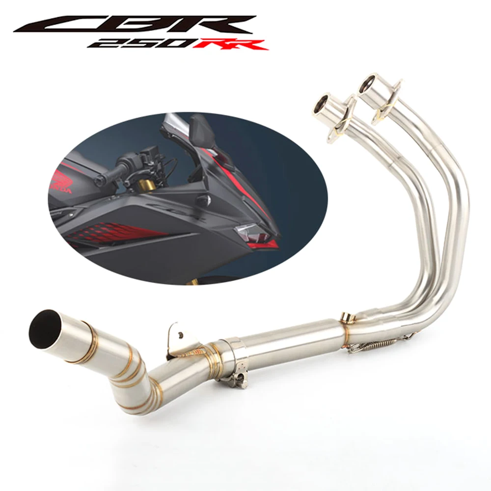 

Slip On For Honda CBR250RR Front Exhaust Systems Link Connect Middle Pipe Muffler Motorcycle CBR 250 RR 2017 -2021 Year