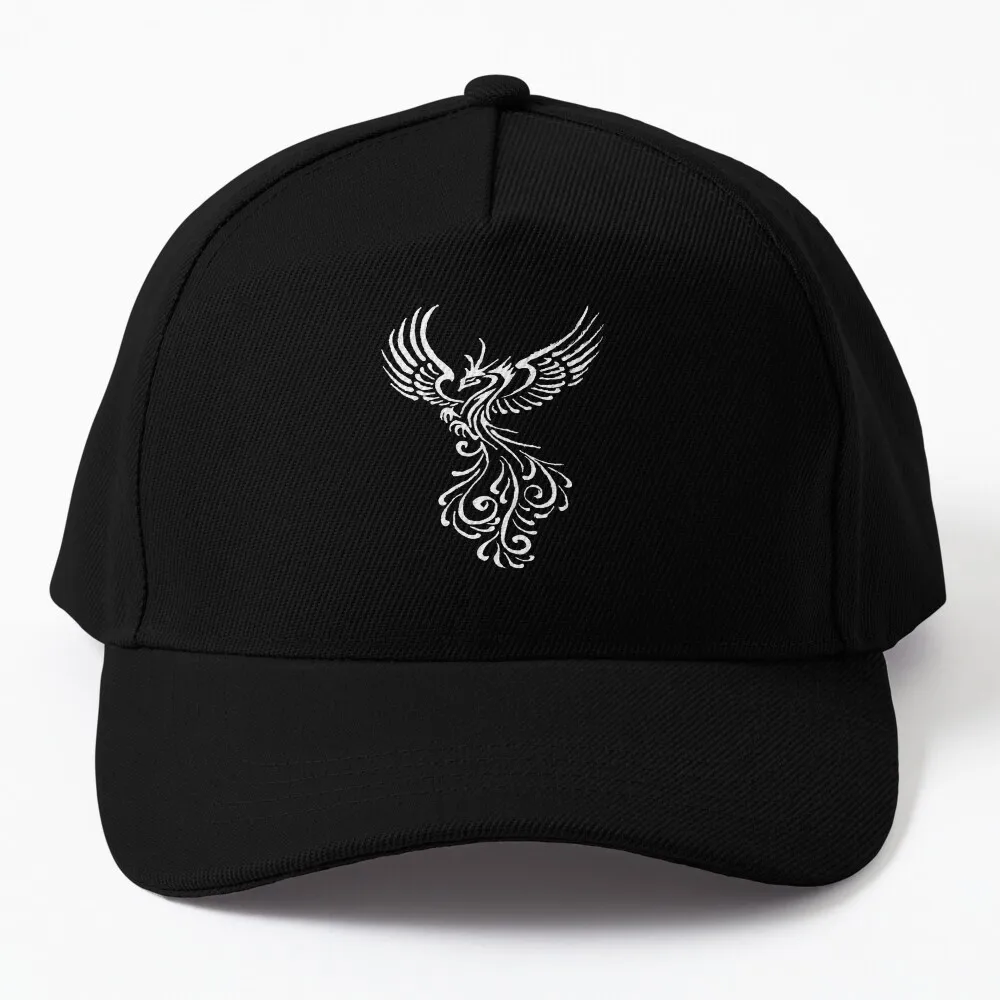 Rising From The Ashes Phoenix White Illustration Baseball Cap dad hat derby hat Gentleman Hat Cap For Women Men'S