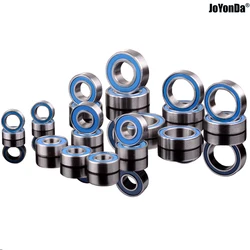 Blue Ball Bearing KIT 21PCS Metric Rubber Sealed on Two Sides for RC Traxxas Slash 4x4 Stampede Chrome Steel