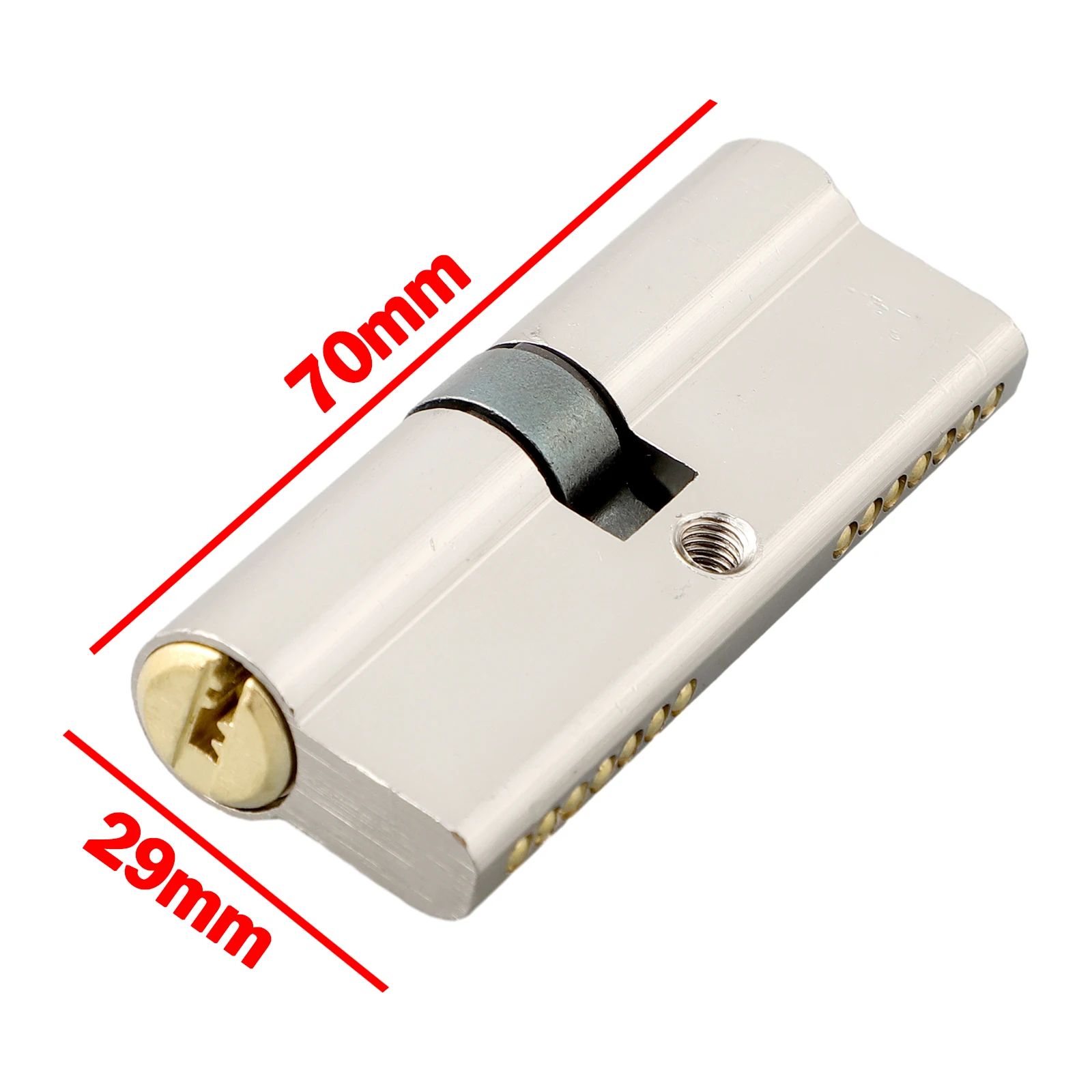 1 Set Door Cylinder Lock With 3 Keys Anti Pick Anti-Theft Door Lock Home Security Bedroom Thumb Turn Cylinder Door Lock