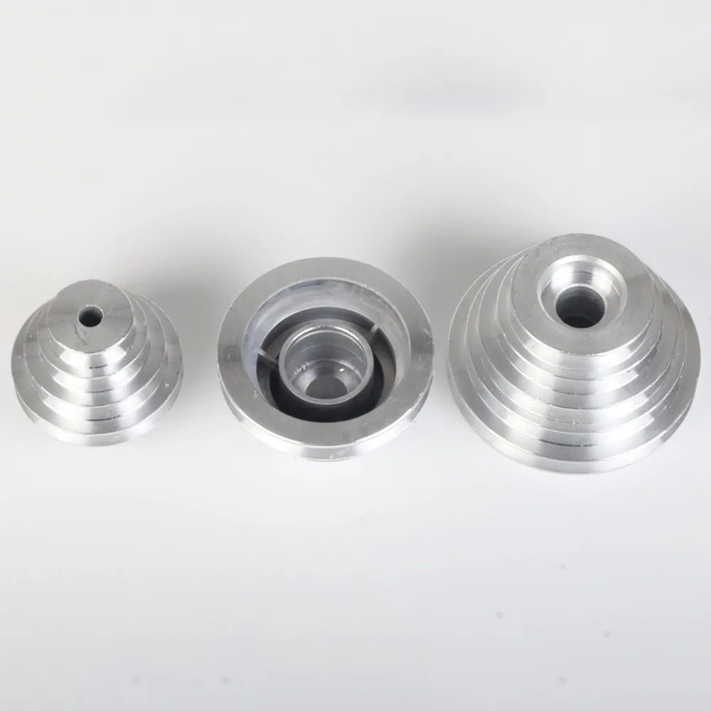 1pcs Pagoda Pulley Wheel Aluminum Transmission Wheel For Benchtop Drill Press Z4116 Size 14mm 18mm 21mm For V-shaped Pulley