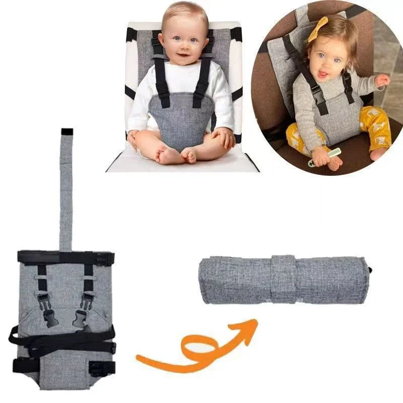 Infant Children's Eating & Dining Chair with Fixed Belt Seat Anti-drop Safety Strap Portable Child Protection Belt