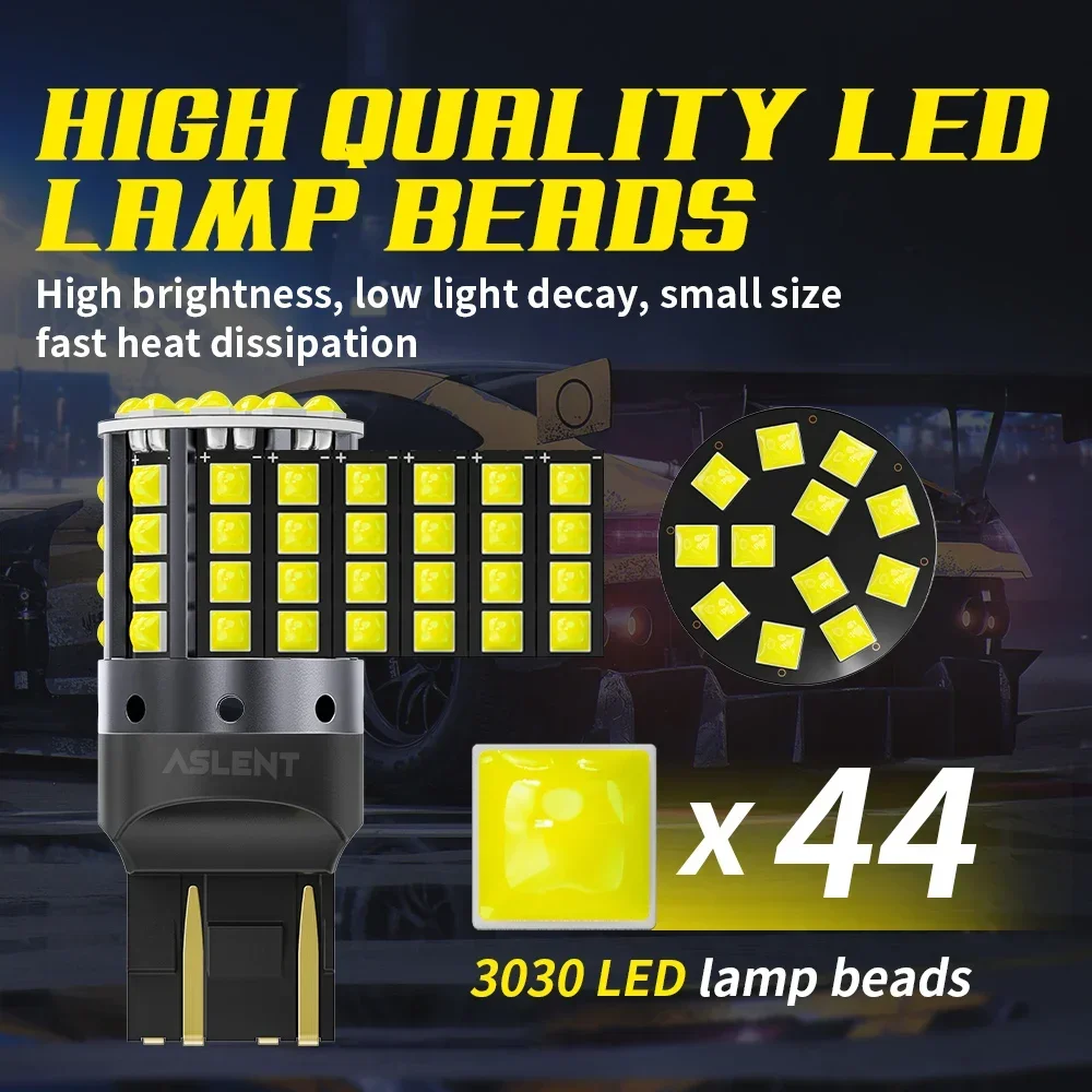 2x1157 BAY15D P21/5W 1156 BA15S P21W BAU15S PY21W LED Canbus 3030 44SMD 7440 7443 W21W T20 ȸ ȣ  극ũ 