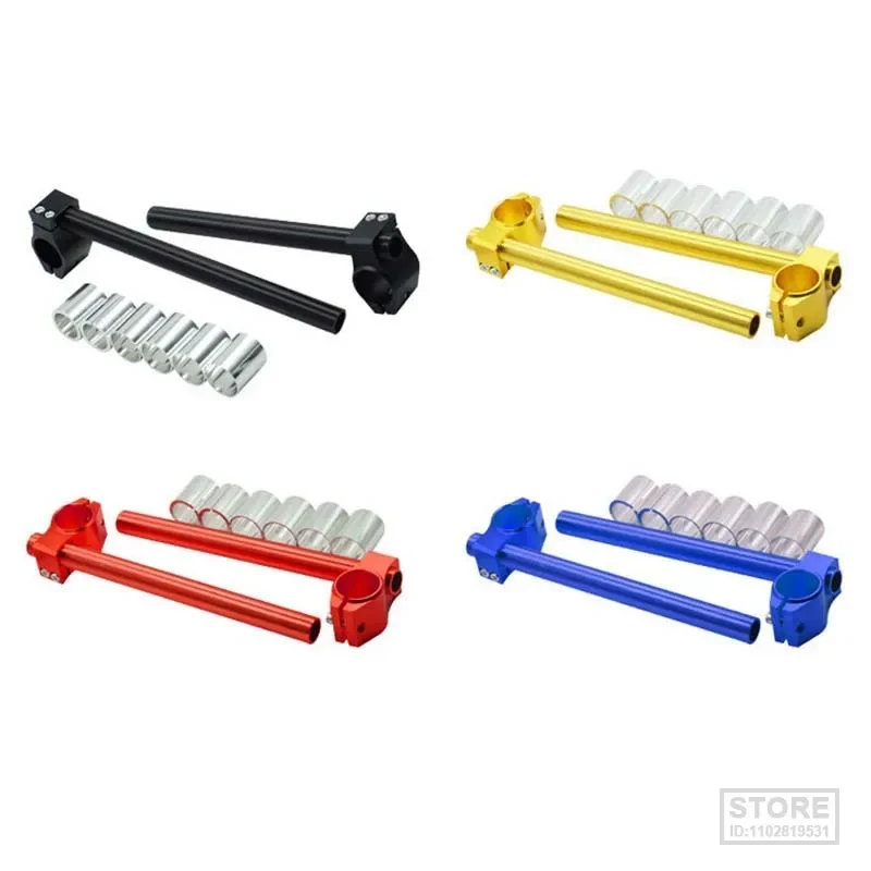 Universale 275Mm Moto Cnc Racer Manubrio Racing Clip Regolabile Su Forcella Maniglia Separata Bar