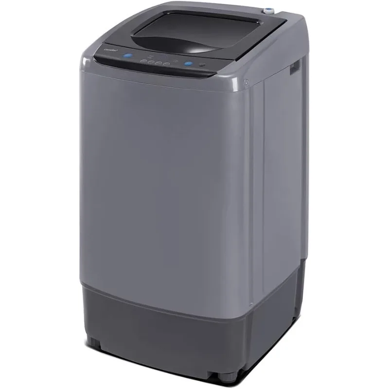 Comfee Portable Washing Machine, 0.9 cu.ft Compact Washer With LED Display, 5 Wash Cycles, 2 Built-in Rollers, Space Saving