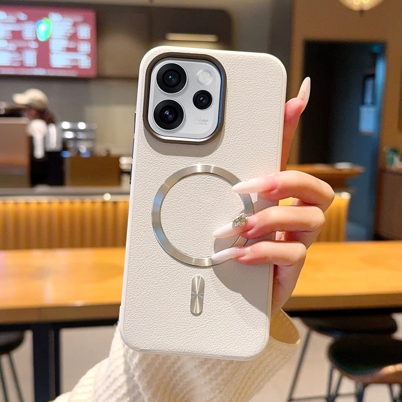 Solid Color Magnetic Ring Shockproof & Fingerprint-Resistant Phone Case