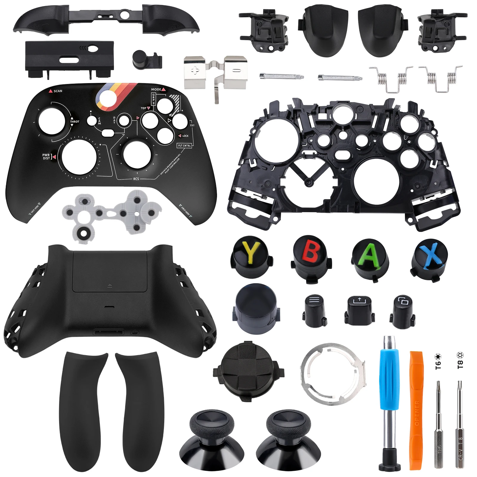 Capa Preta do Controlador Substituição da Tampa Placa Frontal sem Controlador Xbox Series x - Image 2