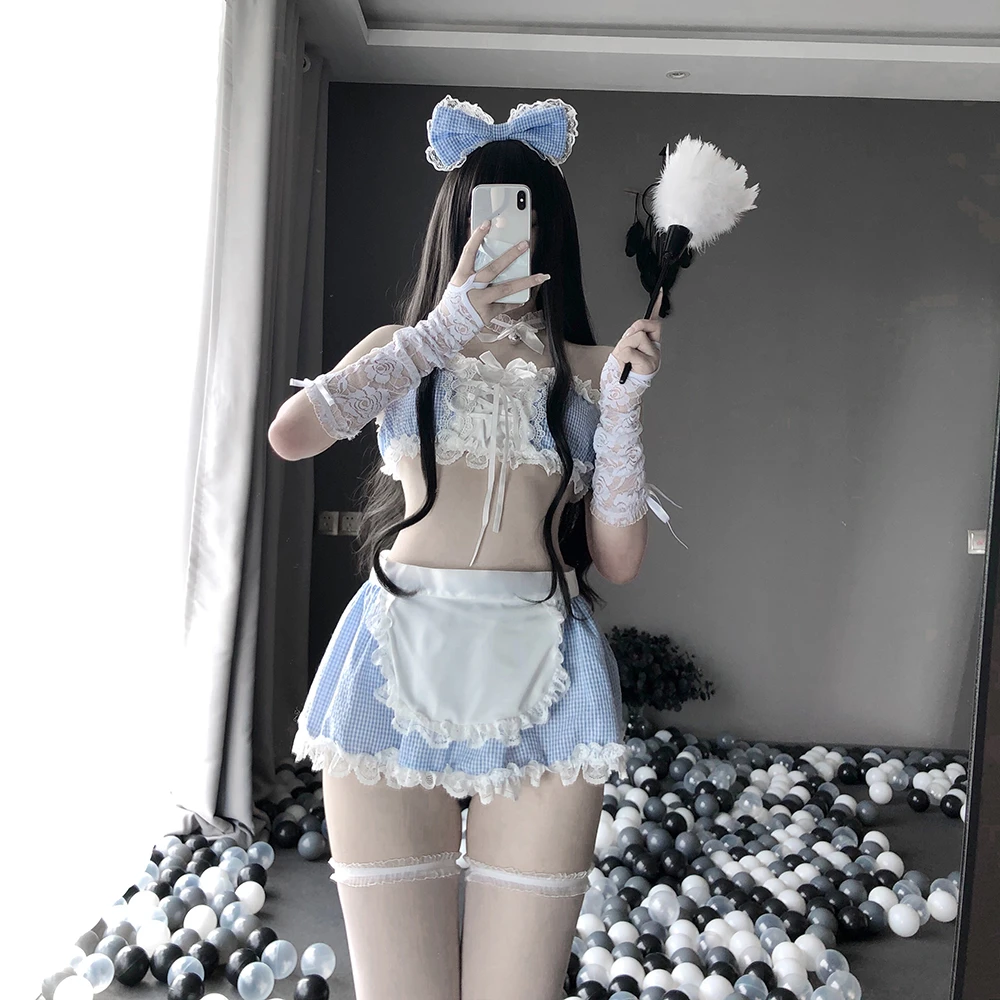 Sexy Lingerie Cosplay Porn Maid Dress Thong Women Robe Disfraces Exotische  Sets Costumi Esotici Kawaii Cute Prostitute Anime New - Sexy Costumes -  AliExpress