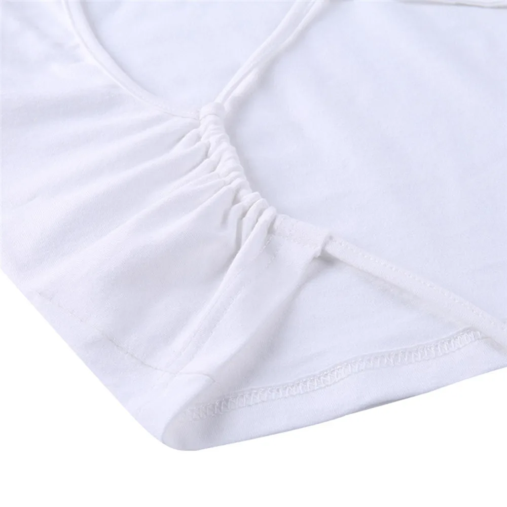 Womens Crop Tops Cute Summer Bandage Round Neck Basic Tees Slim Fit Trendy White Short Sleeve Backless T Shirts for Teen Girls - Image 4