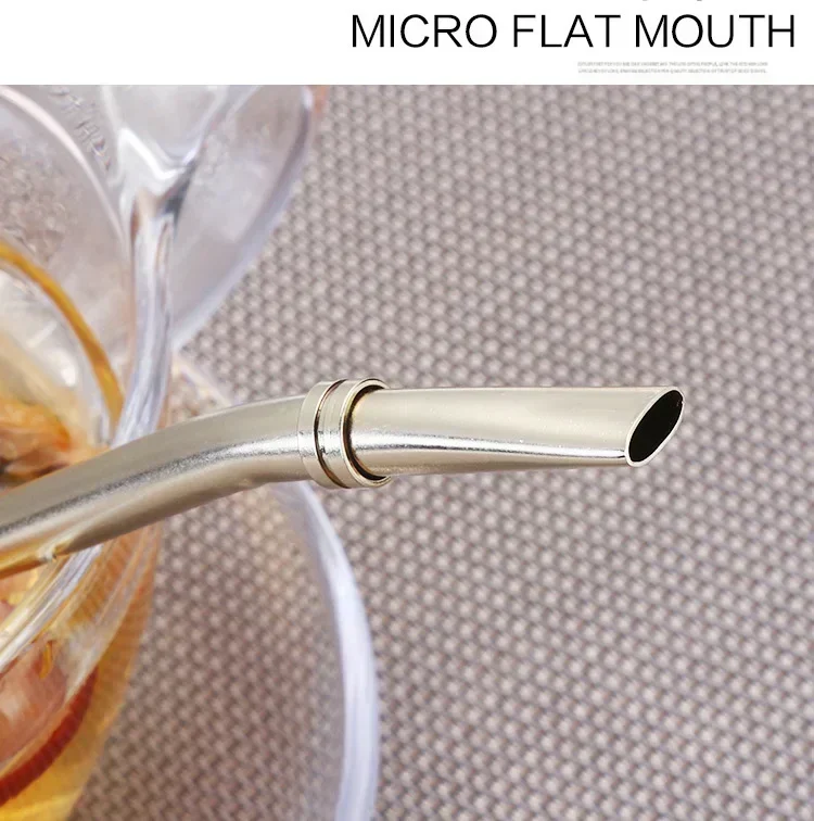 Description Picture 5 of item4pcs Yerba Mate Straw Filter +1 Brush Reusable 304 Stainless Steel Bombilla Drinking Straw Metal Tea Tools Bar Accessories