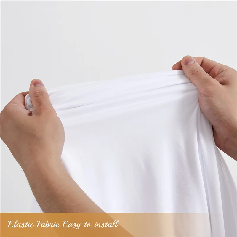 Bogen Stoff bezug einfarbig elastische Stoff bezug Hochzeit Geburtstags feier Hintergrund Wand dekoration falten beständig verdickt – Detail 5