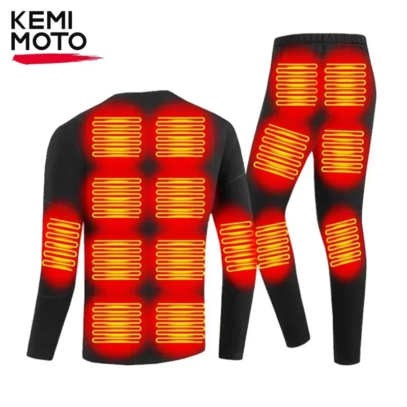 Heated Underwear Suits 28 22 Heating Areas USB Winter Thermal Warm Cotton Pants Men Women for Outdoor Motorcycle Skiing motorcycle clothing,heated vest
