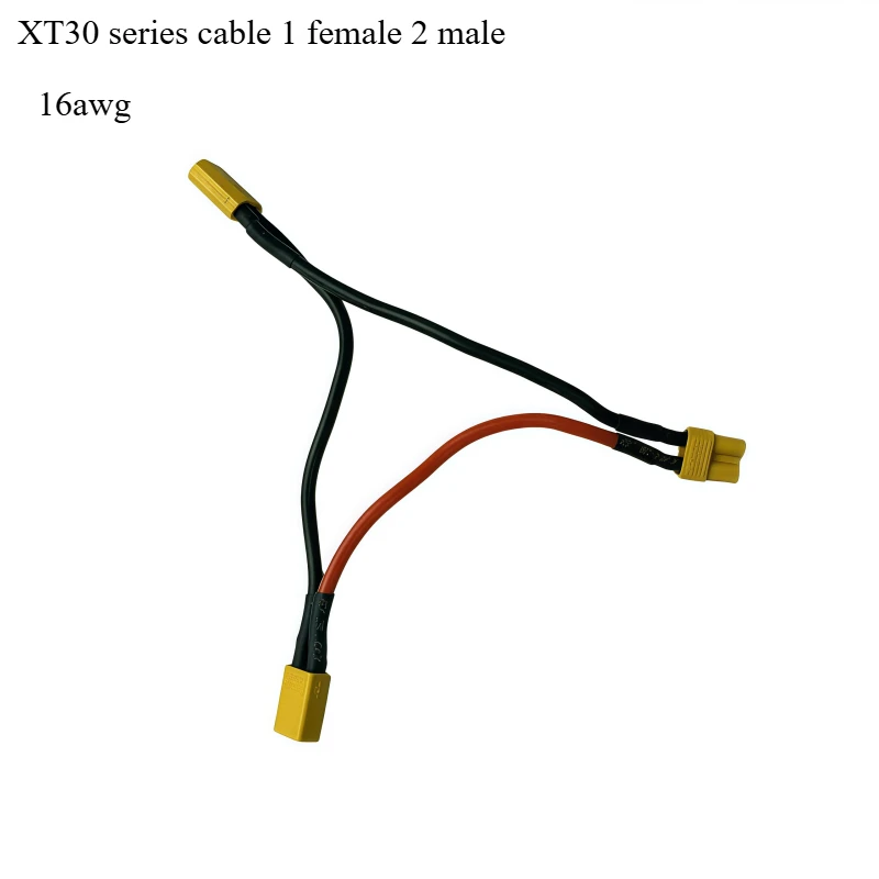 Durable Lithium Battery Plug Y Splitter Parallel Cable - 12/14/16AWG 10CM