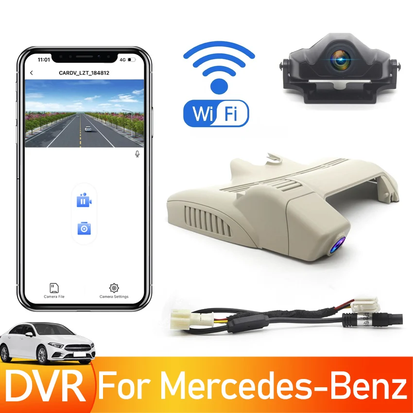 

Hidden Car DVR Wifi Video Recorder Dash Cam Camera For Mercedes Benz S Class w222 S320L S300 S320 S350 S400 S450 S500 S600 13~16