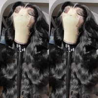 13x6 Body Wave Lace Front Wigs Human Hair 200% Density 13x4 Loose Wave Frontal Wig Pre Plucked HD Transparent Human Hair Remy 1