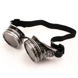 Men's Steampunk Fashion Oversized Round Sunglasses - Designer Cosplay Shades with Colored Lenses (E)