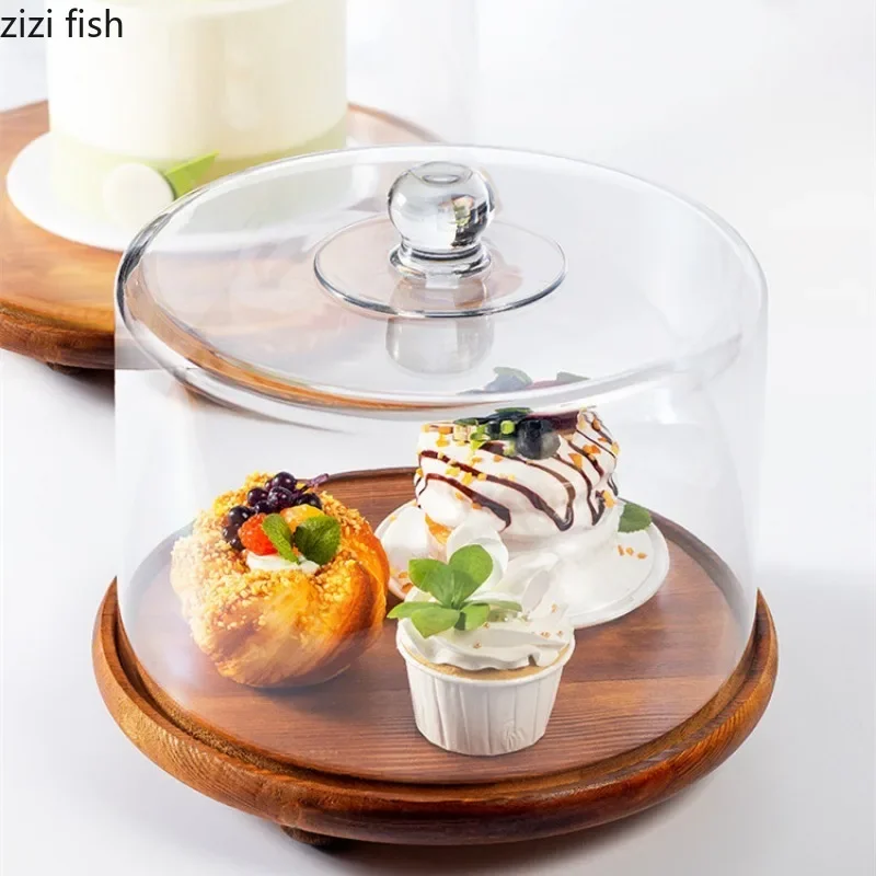 Glass Dome Cover Amazon Cake Plate With Cover Wooden Cake Stand