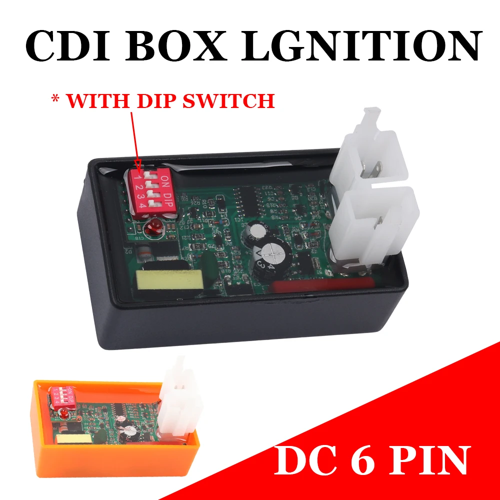 프로그래밍 가능한 CDI 오토바이 Lignition 4 핀 DC CDI 박스 DIP 스위치, 170Z 레이싱 CDI, CG200 FT 180 200 CG 150 200 RT 250