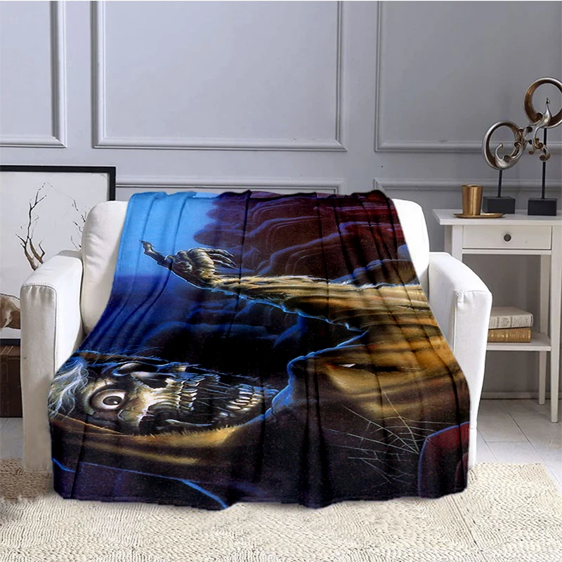 Horror Movie Nightmare Killer Blanket Children's Blanket High Quality Flannel Blanket Soft and Comfortable Home Travel Blanket 5