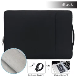 Versatile Laptop Sleeve Tote Bag - Multiple Sizes Available for 14-15 inch (Black)
