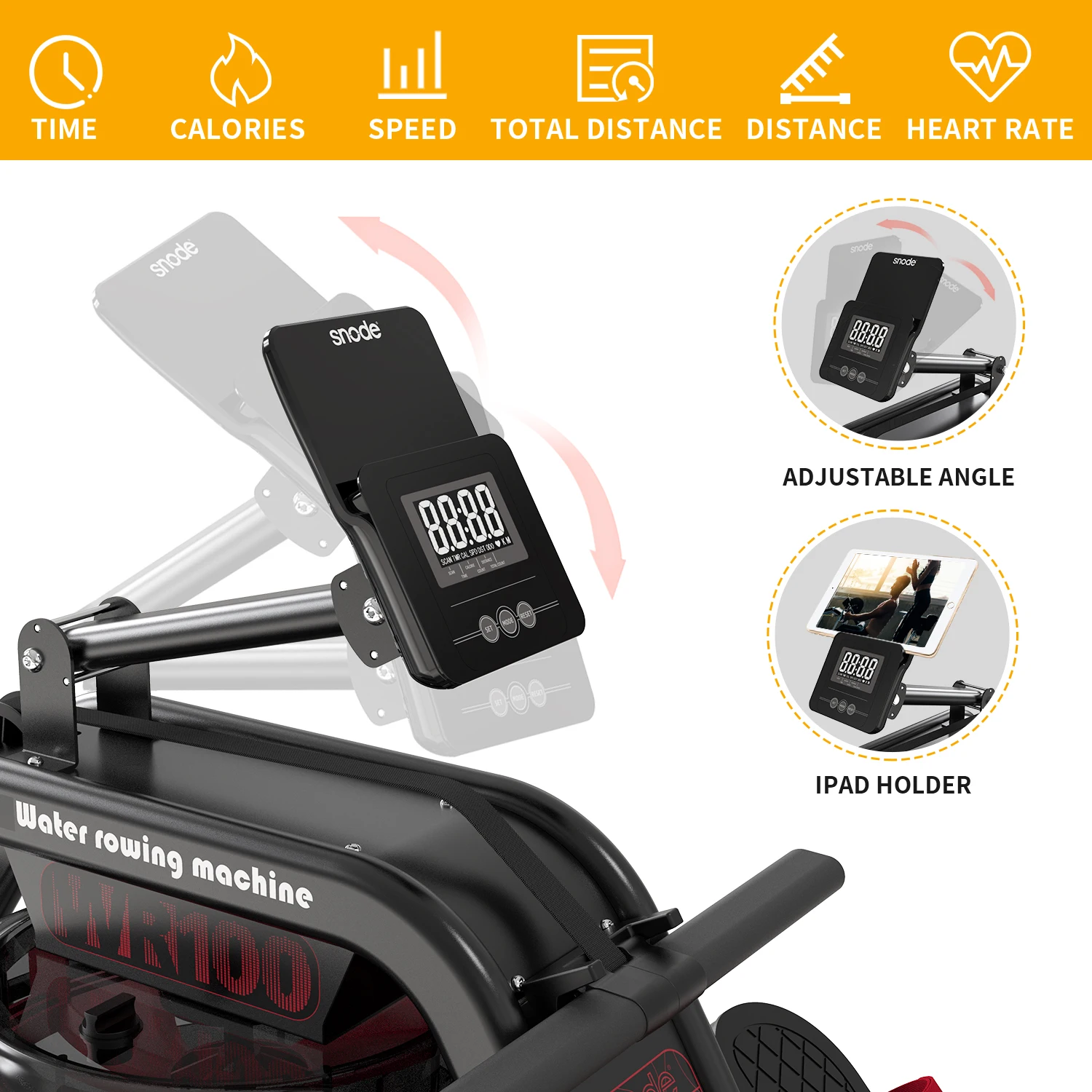 Snode Portable Home Use Indoor Rowing Machine Easy-to-Collect Water Rowers Factory Price
