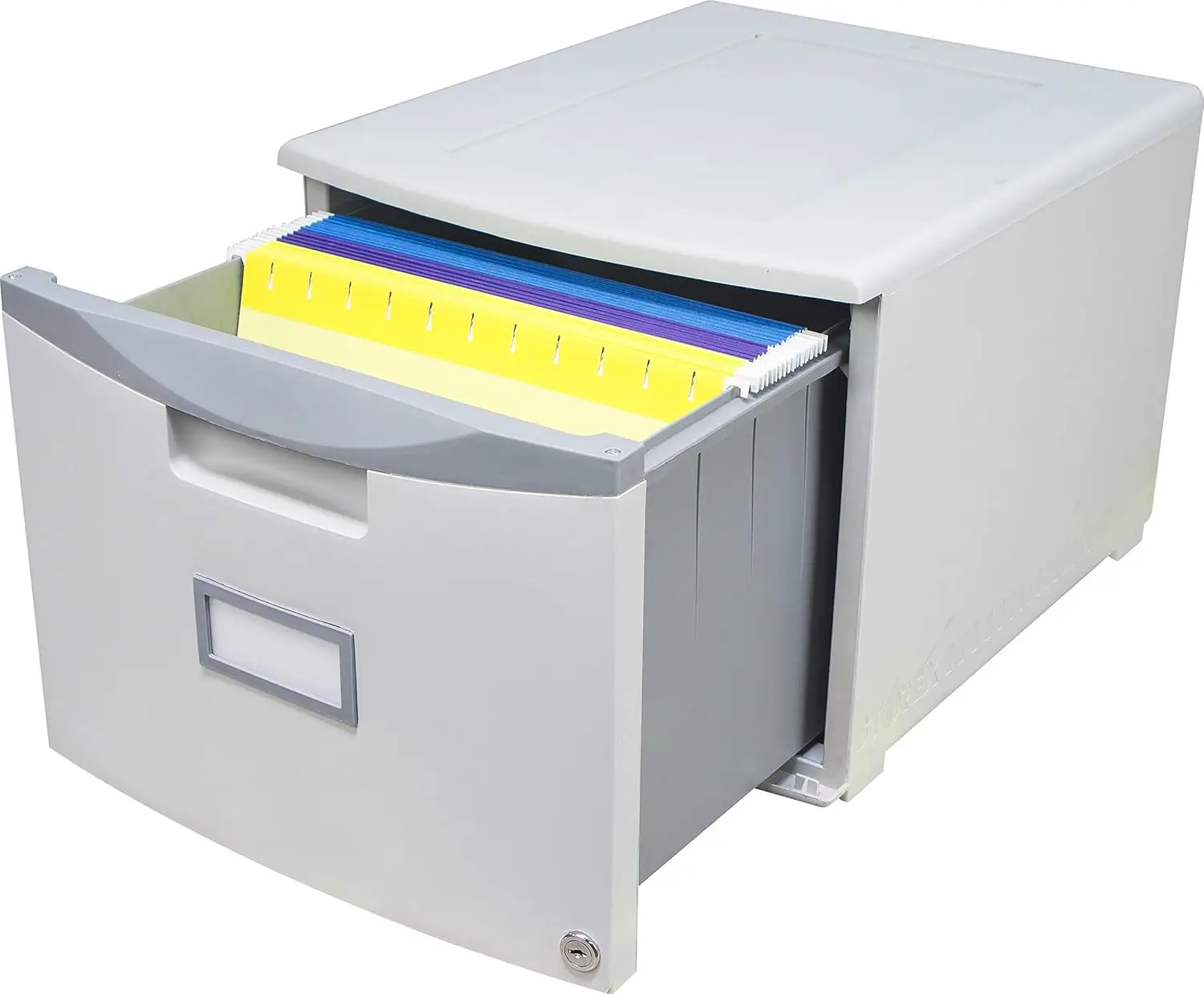 Filing Drawer with Lock, Legal/Letter, Gray, 2-Pack (61251A02C)