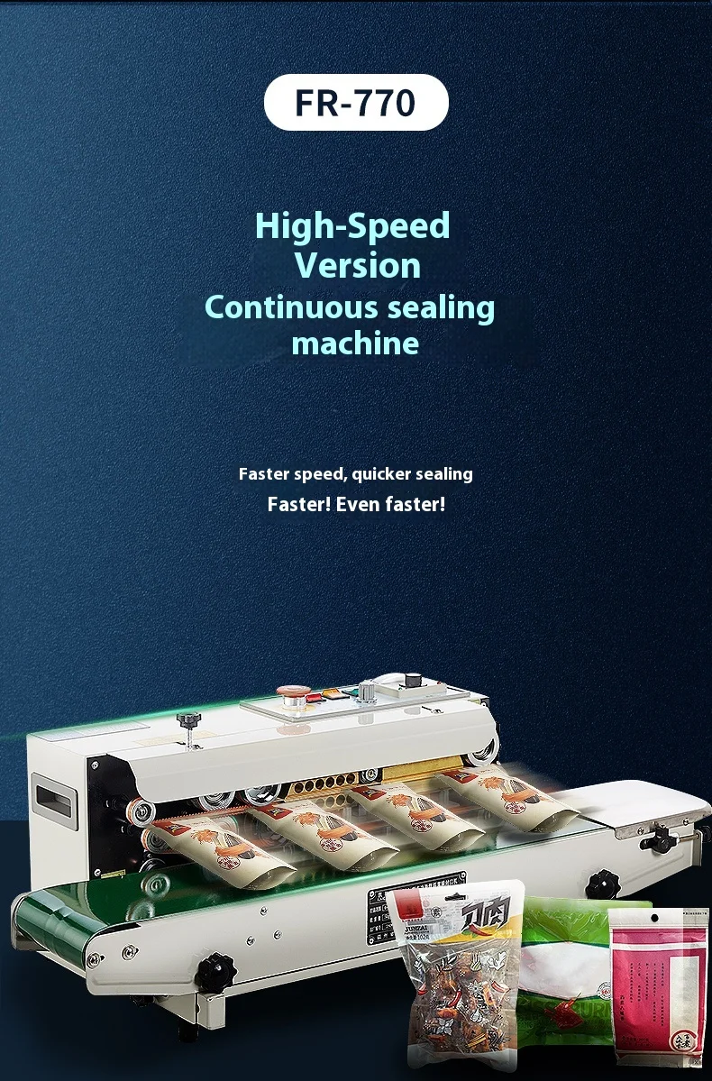 Fully Automatic Sealing Machine Continuous Bag Sealing Machine Aluminum Foil Pla