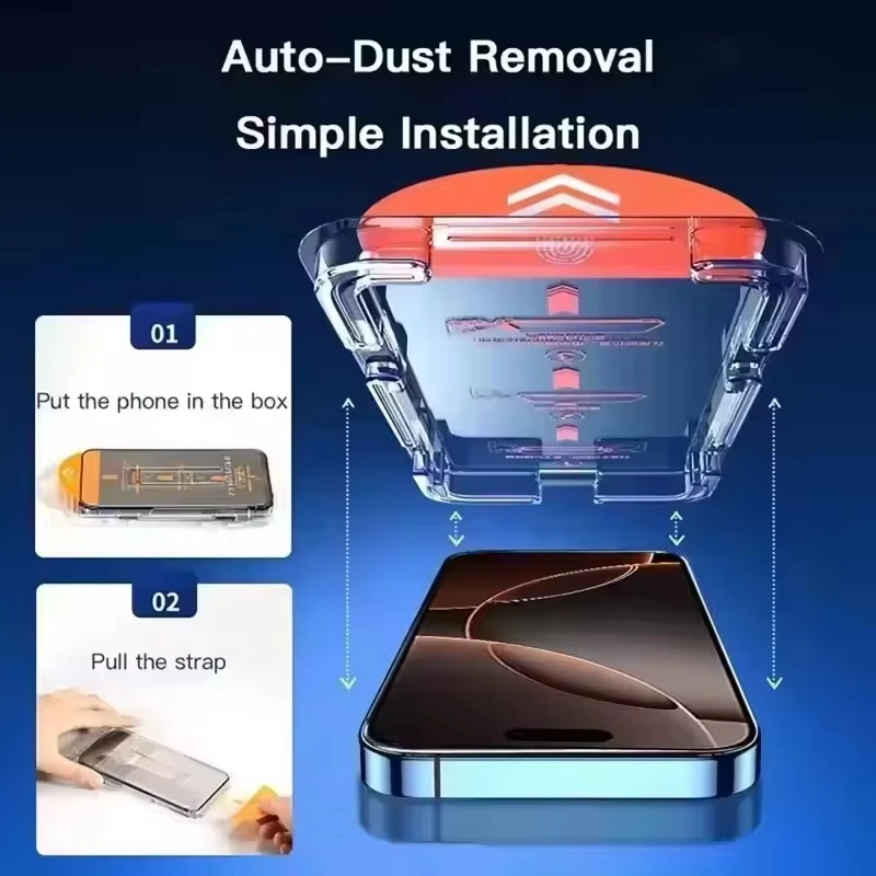 8K HD Tempered Glass Screen Protector with Oleophobic Coating and Easy Installation (1-4 Pack)