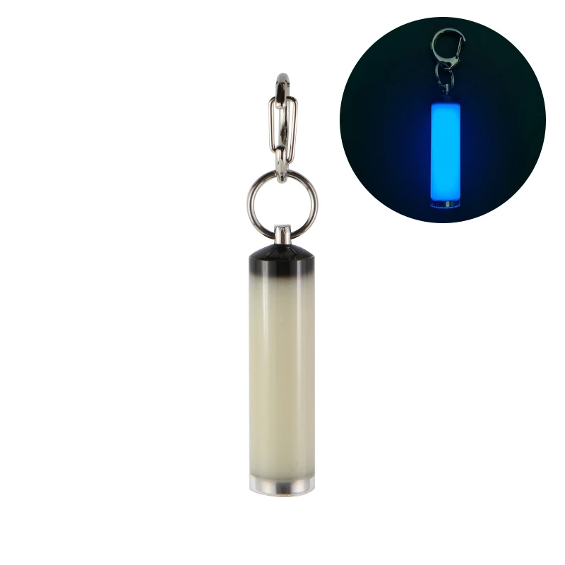 Luminous Pendant Everbright Glow Stick Resin EDC keychain Non-tritium Brightness High Signal Light Vehicle Accessory Bag Decor